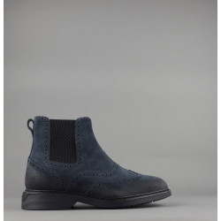 Hogan // Sa Stivaletto Chelsea H576 Uomo Camoscio Vintage Blu Scuro Prezzo 460,00