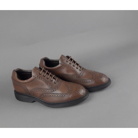 Hogan // Sa Scarpa Francesina H576 Uomo Pelle Marrone Prezzo 460,00