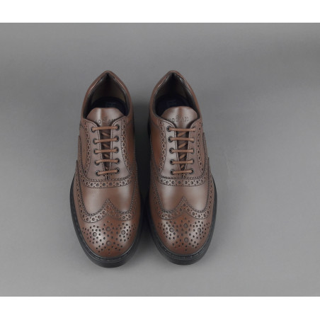 Hogan // Sa Scarpa Francesina H576 Uomo Pelle Marrone Prezzo 460,00