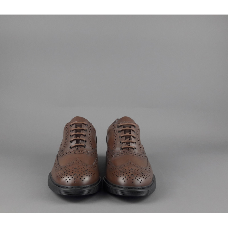 Hogan // Sa Scarpa Francesina H576 Uomo Pelle Marrone Prezzo 460,00