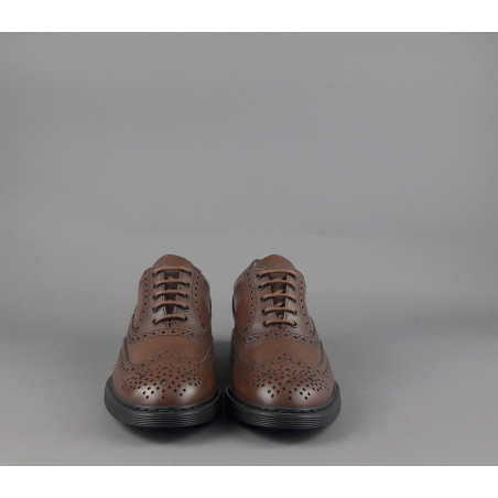 Hogan // Sa Scarpa Francesina H576 Uomo Pelle Marrone Prezzo 460,00