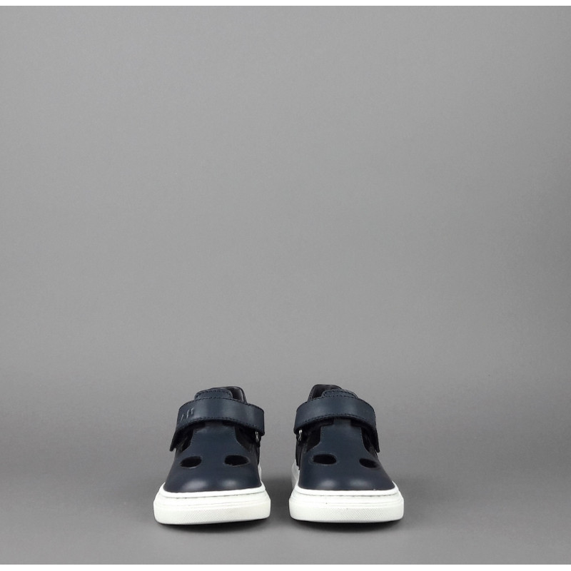 Hogan Scarpetta Bucata H365 Junior Baby Pelle Blu Scuro Prezzo 130,00