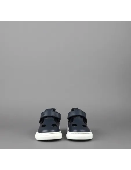 Hogan Scarpetta Bucata H365 Junior Baby Pelle Blu Scuro Prezzo 130,00
