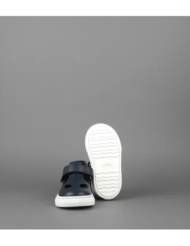 Hogan Scarpetta Bucata H365 Junior Baby Pelle Blu Scuro Prezzo 130,00