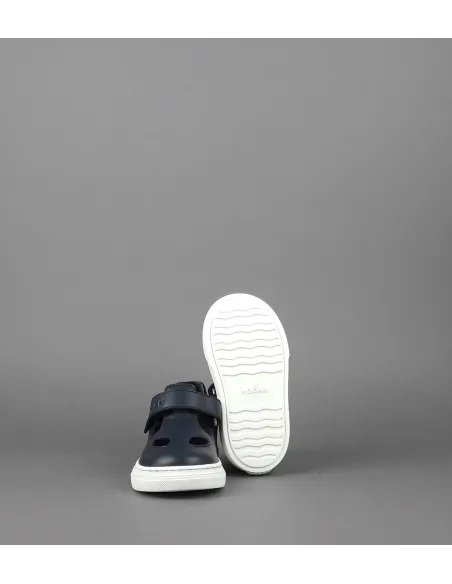Hogan Scarpetta Bucata H365 Junior Baby Pelle Blu Scuro Prezzo 130,00
