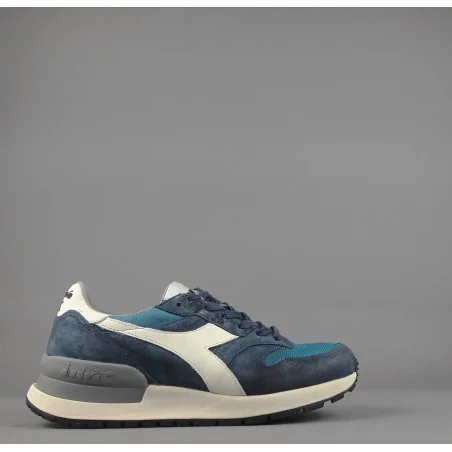 Diadora Sneakers Uomo Heritage Conquest Nabuk Stone Washed Tela Blu Prezzo 210,00