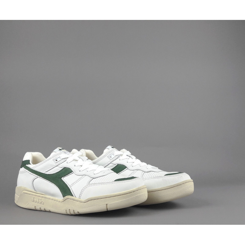 Diadora // Sa Sneakers Uomo B.560 Vintage Pelle Bianco Verde Prezzo 230,00