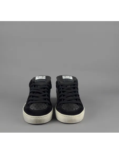 Ama Brand // Sa Sneakers Uomo Slam Camoscio Pelle Nero Spoiler Metal Prezzo 195,00