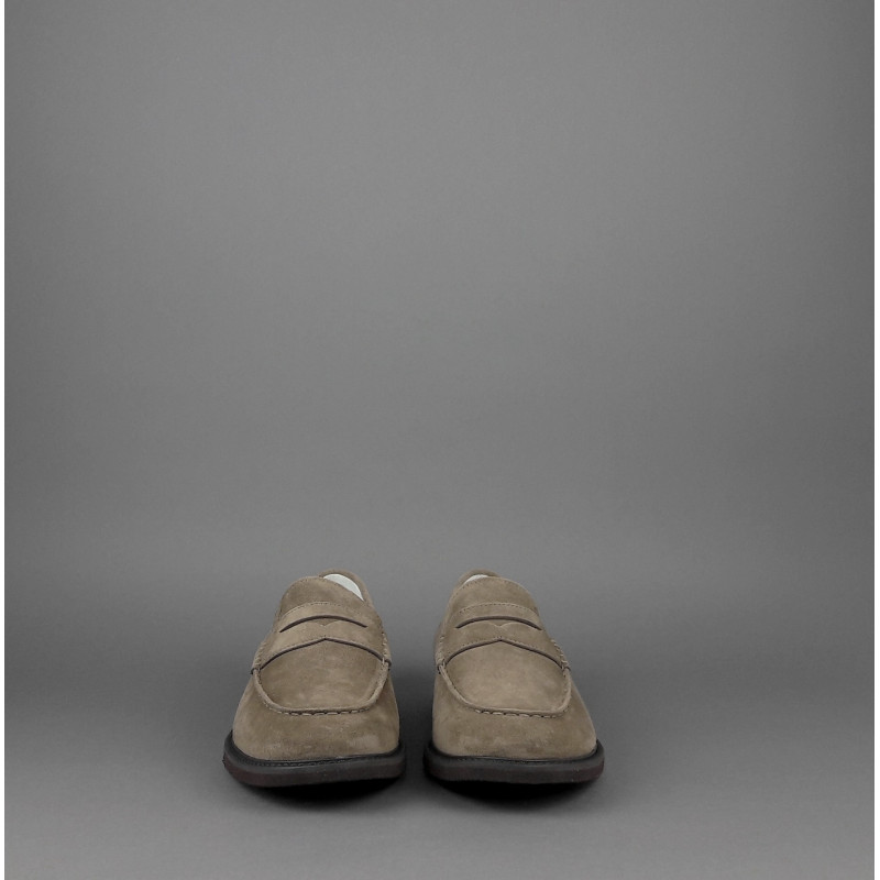 Hogan Mocassino Club Uomo Camoscio Marrone Chiaro Prezzo 298,00