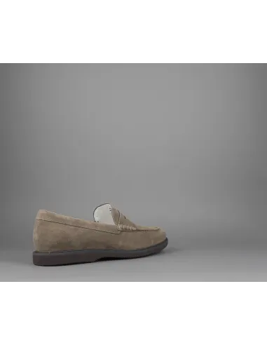Hogan Mocassino Club Uomo Camoscio Marrone Chiaro Prezzo 298,00