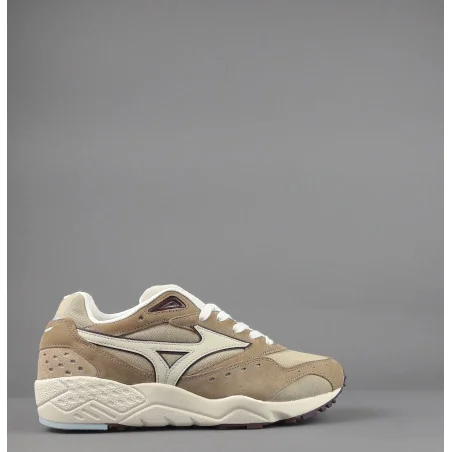 Mizuno Sneakers Uomo Contender Camoscio Tela Beige Opaco Logo Avorio Prezzo 130,00