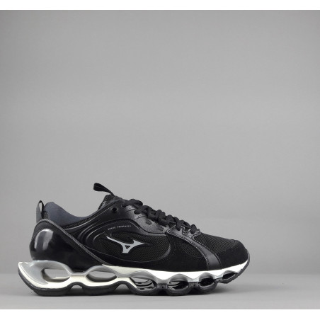 Mizuno Sneakers Uomo Wave Prophecy B2 Camoscio Tela Nero Logo Grigio Prezzo 250,00