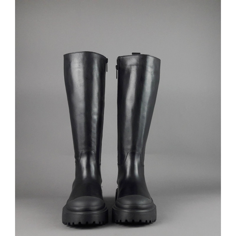 Hogan Stivale Donna H619 Pelle Nero H Logo Prezzo 650,00