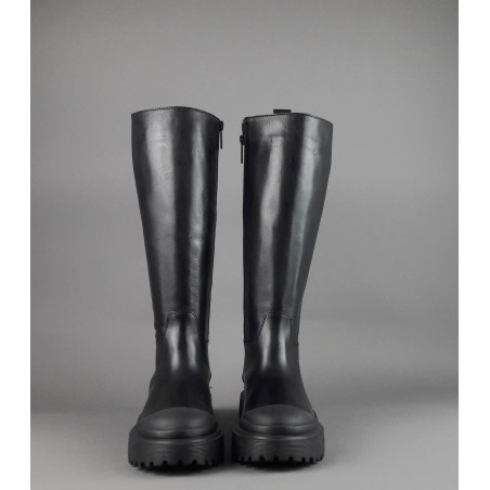 Hogan Stivale Donna H619 Pelle Nero H Logo Prezzo 650,00