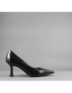 White D' // Sa Décolleté Donna Pelle Lucida Nero Prezzo 160,00