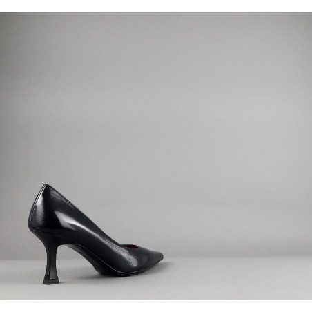 White D' Décolleté Donna Pelle Lucida Nero Prezzo 160,00