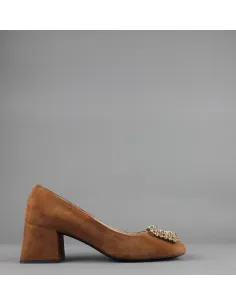 White D' // Sa Décolleté Donna Camoscio Marrone Chiaro Prezzo 170,00