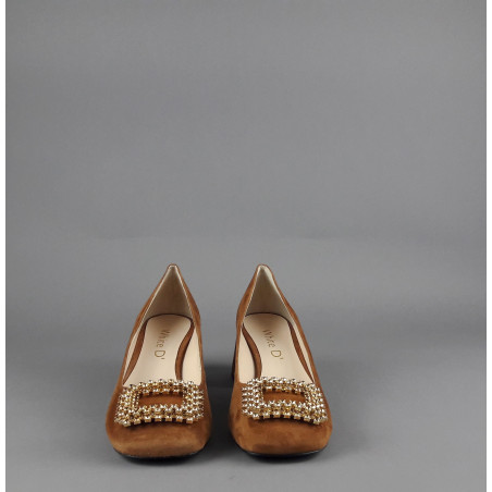 White D' // Sa Décolleté Donna Camoscio Marrone Chiaro Prezzo 170,00