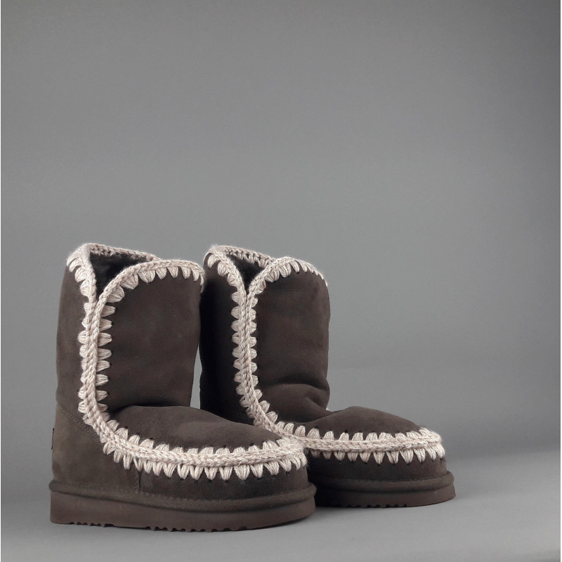 Mou Eskimo 24 Donna Montone Double-Face Marrone Scuro Prezzo 229,00