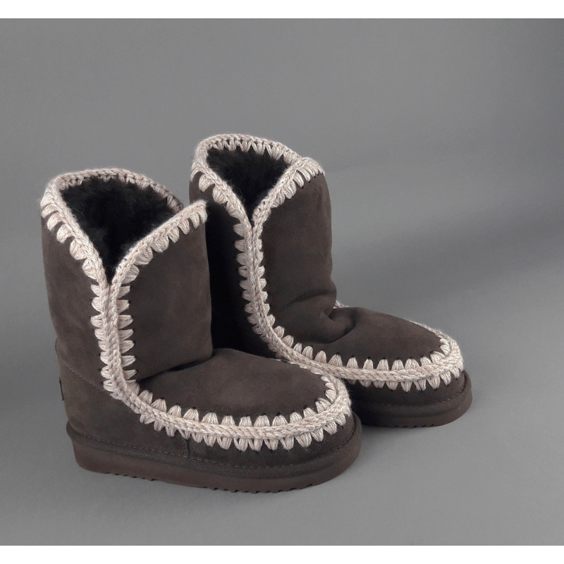 Mou Eskimo 24 Donna Montone Double-Face Marrone Scuro Prezzo 229,00