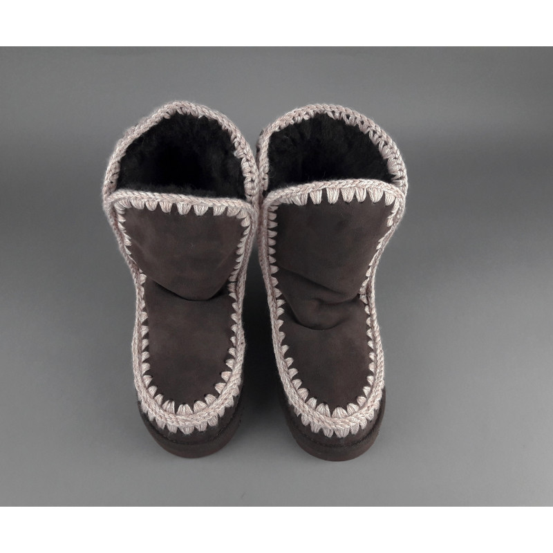 Mou Eskimo 24 Donna Montone Double-Face Marrone Scuro Prezzo 229,00