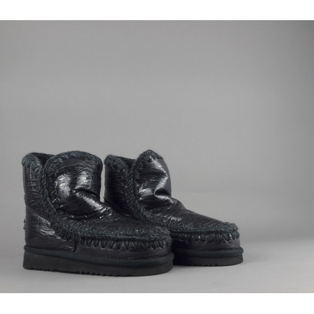 Mou Eskimo 18 Donna Montone Double-Face Lached Nero Prezzo 299,00