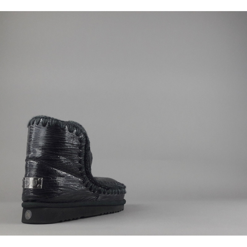 Mou Eskimo 18 Donna Montone Double-Face Lached Nero Prezzo 299,00