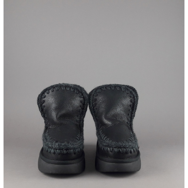 Mou // Sa Eskimo 18 Bounce Donna Montone Double-Face Metal Cracked Nero Prezzo 249,00