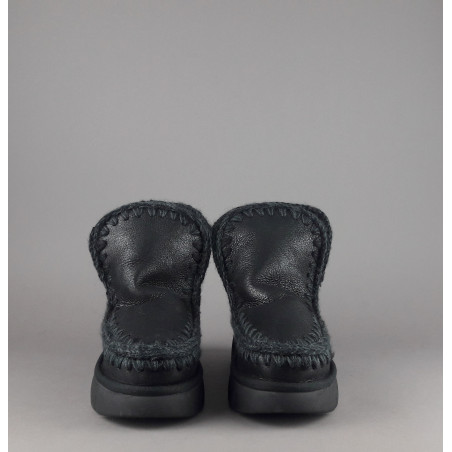 Mou // Sa Eskimo 18 Bounce Donna Montone Double-Face Metal Cracked Nero Prezzo 249,00