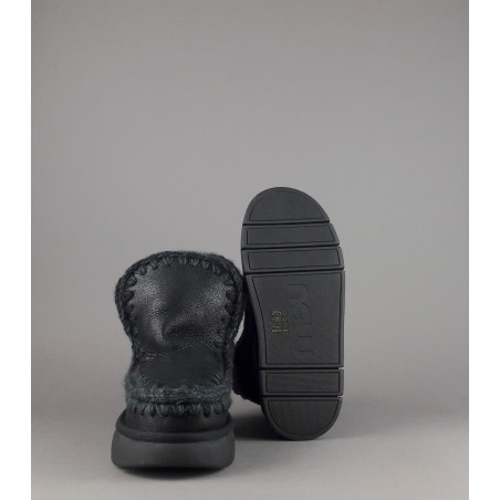 Mou // Sa Eskimo 18 Bounce Donna Montone Double-Face Metal Cracked Nero Prezzo 249,00