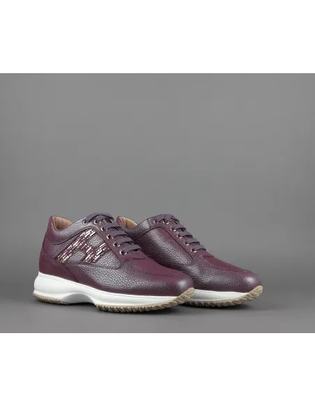 Hogan Interactive Donna Pelle Perlata Wine H Microborchie Prezzo 320,00