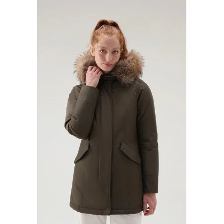 Woolrich // Sa Giubbino Donna Arctic Parka Ramar Verde Militare Prezzo 850,00