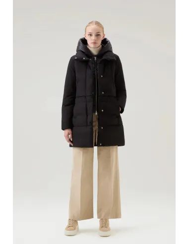 Woolrich Giubbino Donna Luxe Prescott Parka Nero Prezzo 700,00