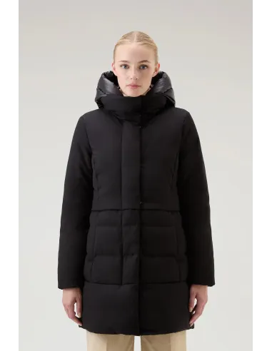 Woolrich Giubbino Donna Luxe Prescott Parka Nero Prezzo 700,00