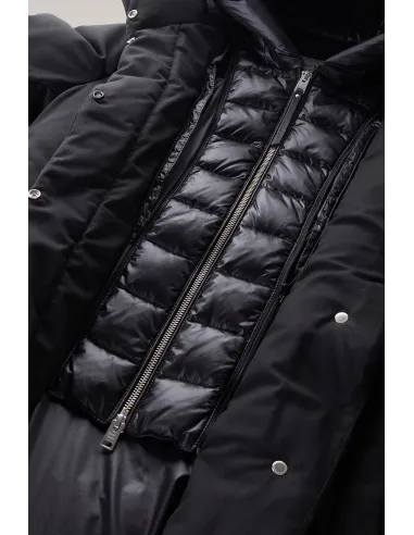 Woolrich Giubbino Donna Luxe Prescott Parka Nero Prezzo 700,00