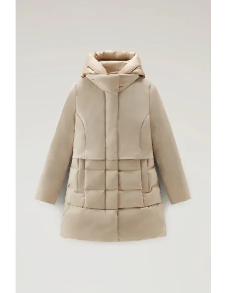 Woolrich Giubbino Donna Luxe Prescott Parka Mastice Prezzo 700,00