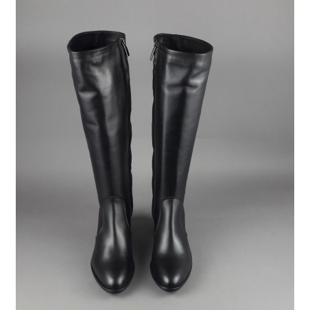 Frau Stivale Alto Donna Pelle Nero Zip Laterale Prezzo 179,00