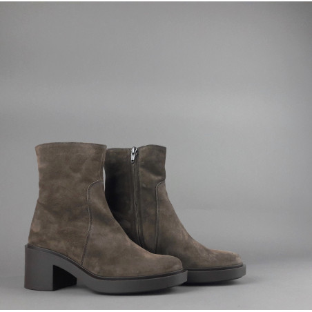 Frau Tronchetto Donna Camoscio Torba Zip Laterale Prezzo 150,00