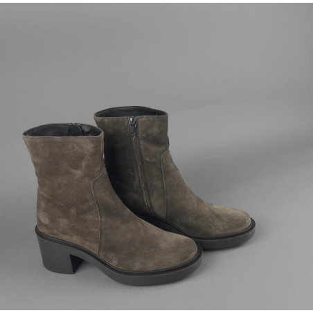 Frau Tronchetto Donna Camoscio Torba Zip Laterale Prezzo 150,00