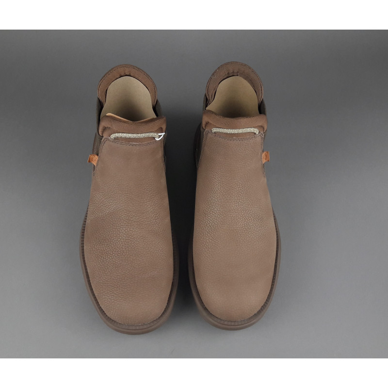 Hey Dude // Sa Stivaletto Chelsea Branson Pelle Martellata Marrone Chiaro Prezzo 100,00