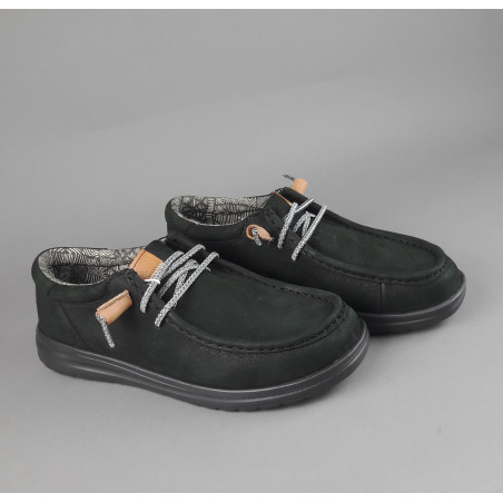 Hey Dude // Sa Sneakers Wally Grip Nabuk Nero Prezzo 100,00