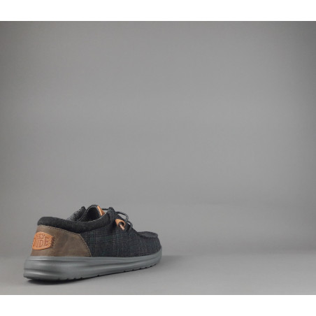 Hey Dude // Sa Sneakers Wally Grip Wool Lana Grigio Plaid Prezzo 85,00