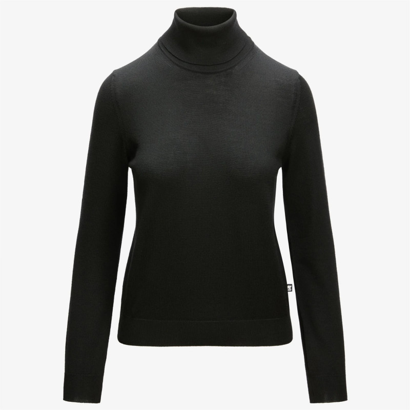 K-Way Maglia Collo Alto Donna Susie Lana Merino Nero Prezzo 150,00