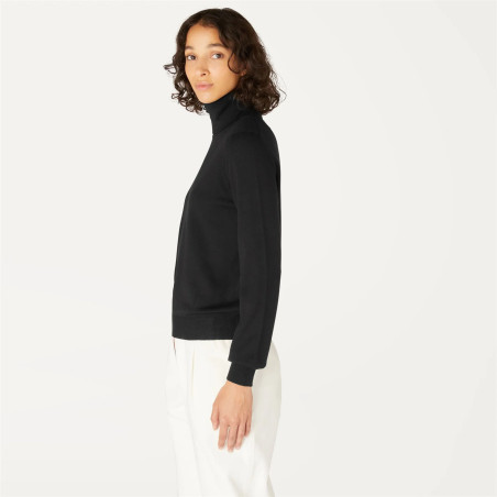 K-Way Maglia Collo Alto Donna Susie Lana Merino Nero Prezzo 150,00