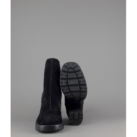 Hogan // Sa Stivaletto Donna H623 Camoscio Nero Elastici Laterali Prezzo 450,00