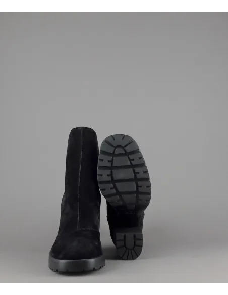 Hogan Stivaletto Donna H623 Camoscio Nero Elastici Laterali Prezzo 450,00