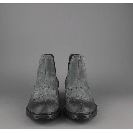 Hogan // Sa Stivaletto Chelsea H576 Uomo Camoscio Vintage Grigio Scuro Prezzo 460,00