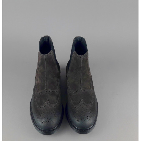 Hogan // Sa Stivaletto Chelsea H576 Uomo Camoscio Vintage Testa Di Moro Prezzo 460,00