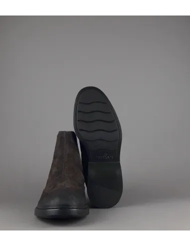 Hogan // Sa Stivaletto Chelsea H576 Uomo Camoscio Vintage Testa Di Moro Prezzo 460,00