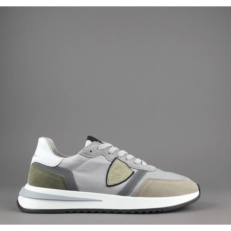 Philippe Model _ _ Sneakers Uomo Mondial Camoscio Tela Grigio Talpa Prezzo 280,00